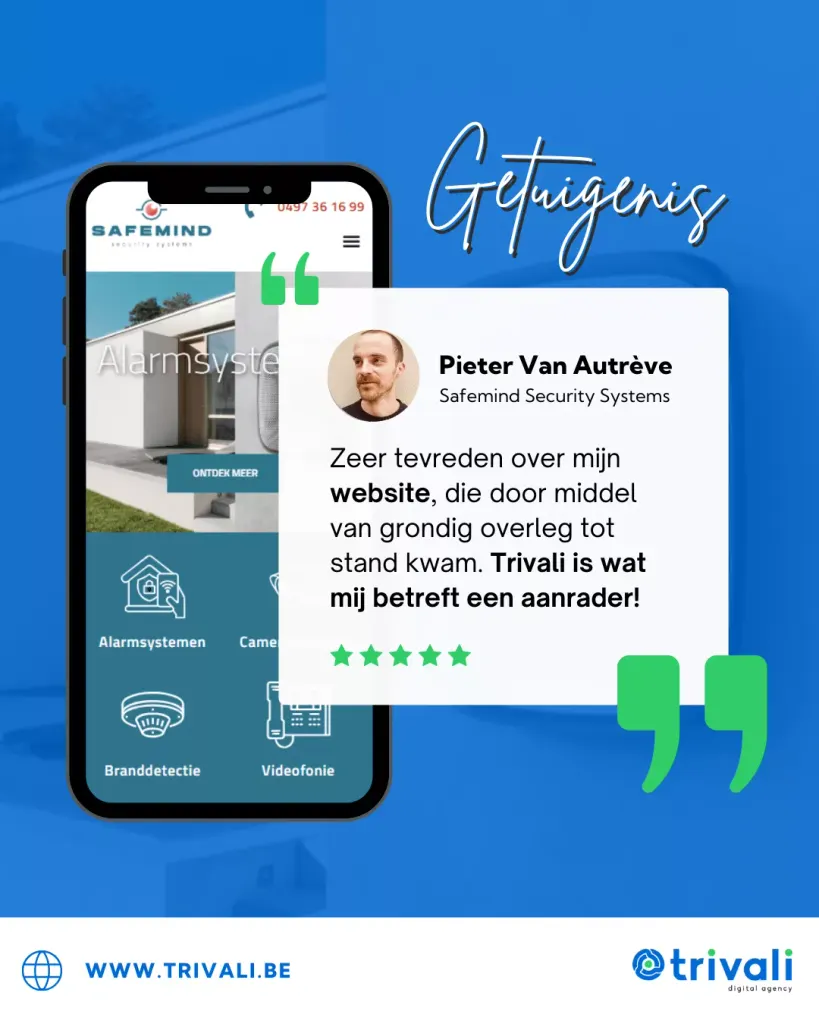 Getuigenis van Pieter Van Autrève – SafeMind Security Systems