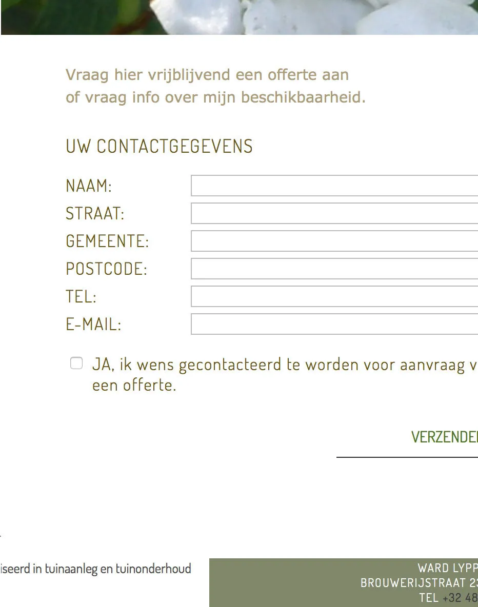 Non-responsive website